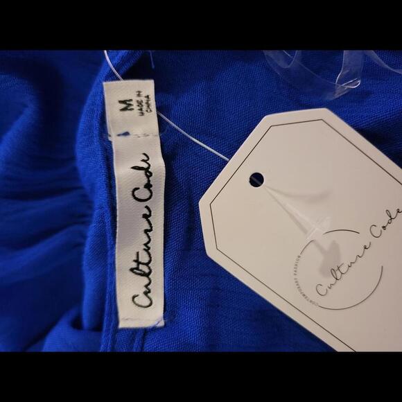 NWT Boutique Culture Code blue tiered kmee length dress - Picture 4 of 6